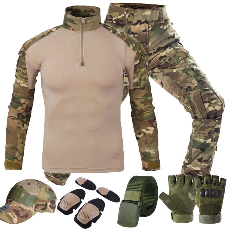 Tactical Military Shirt Cargo - Kombinezony taktyczne MC Outdoor, uniformy MultiCam,