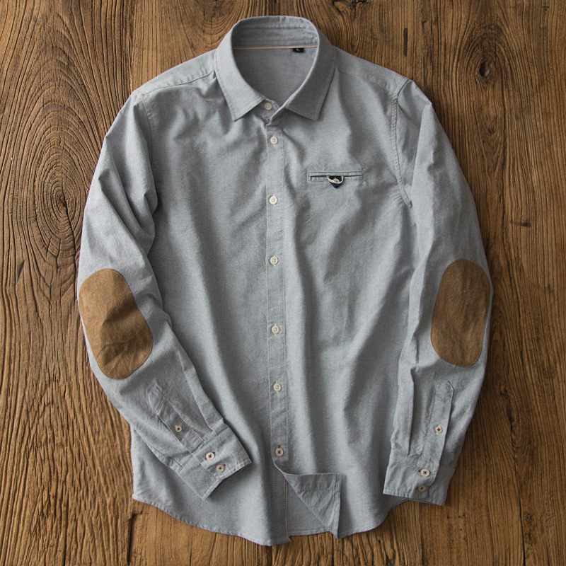 Oxford Cotton Casual Shirt Business - Oxford koszula retro japońska biznesowa na