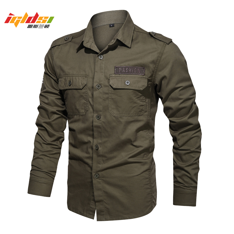 Tactical Military Shirt Cargo - Cargo koszule dla mężczyzn styl wojskowy