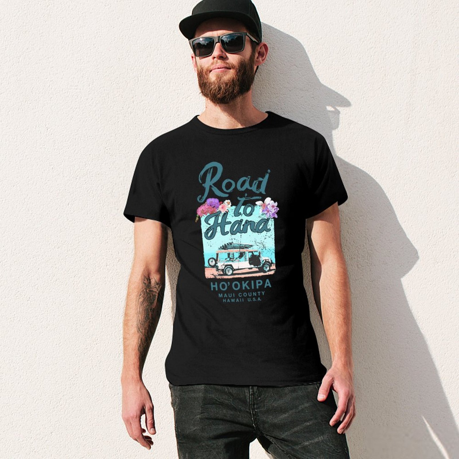Road to Hana Maui Hawaii – vin – Vintage Hawaiian Floral Shirt recenzja i cena