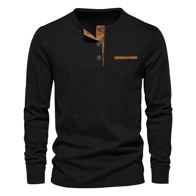 Nowa męska koszulka z długim r – Corduroy Button Up Shirt Men recenzja i cena