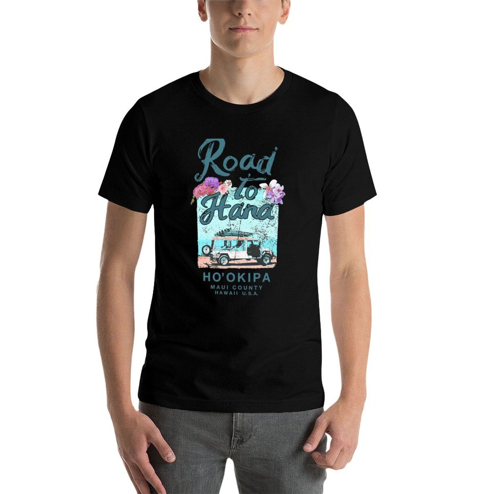 Road to Hana Maui Hawaii – kla – Vintage Hawaiian Floral Shirt recenzja i cena