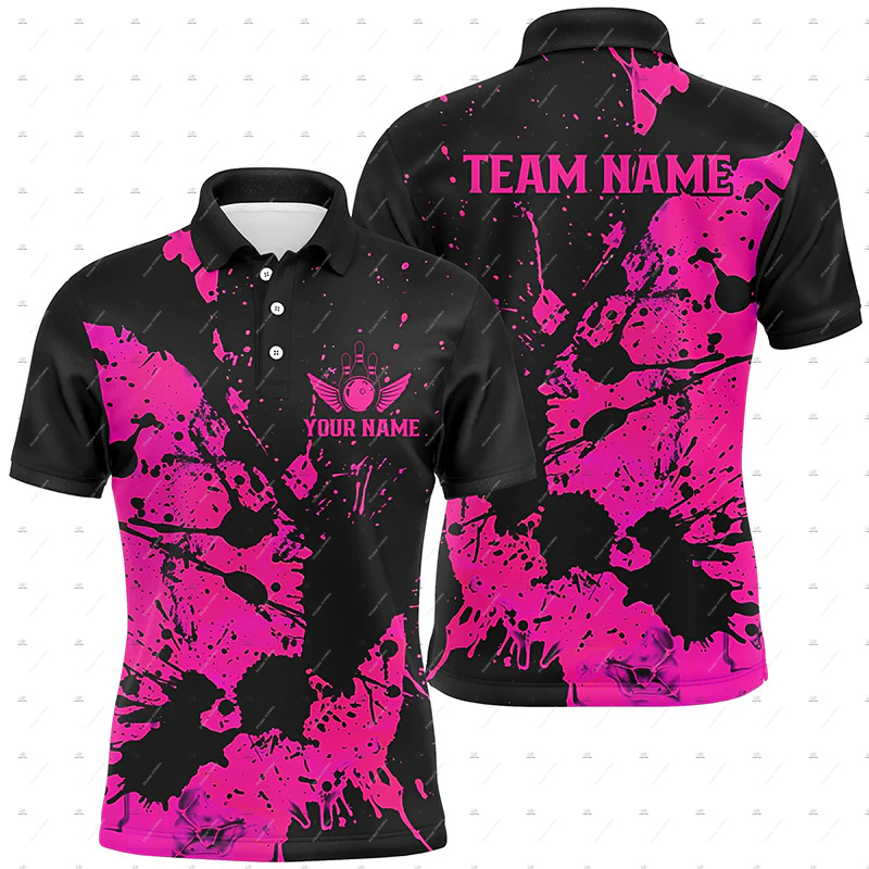 Koszulki Polo z Krótkim Rękawe – Short Sleeve Bowling Shirt Retro recenzja i cena