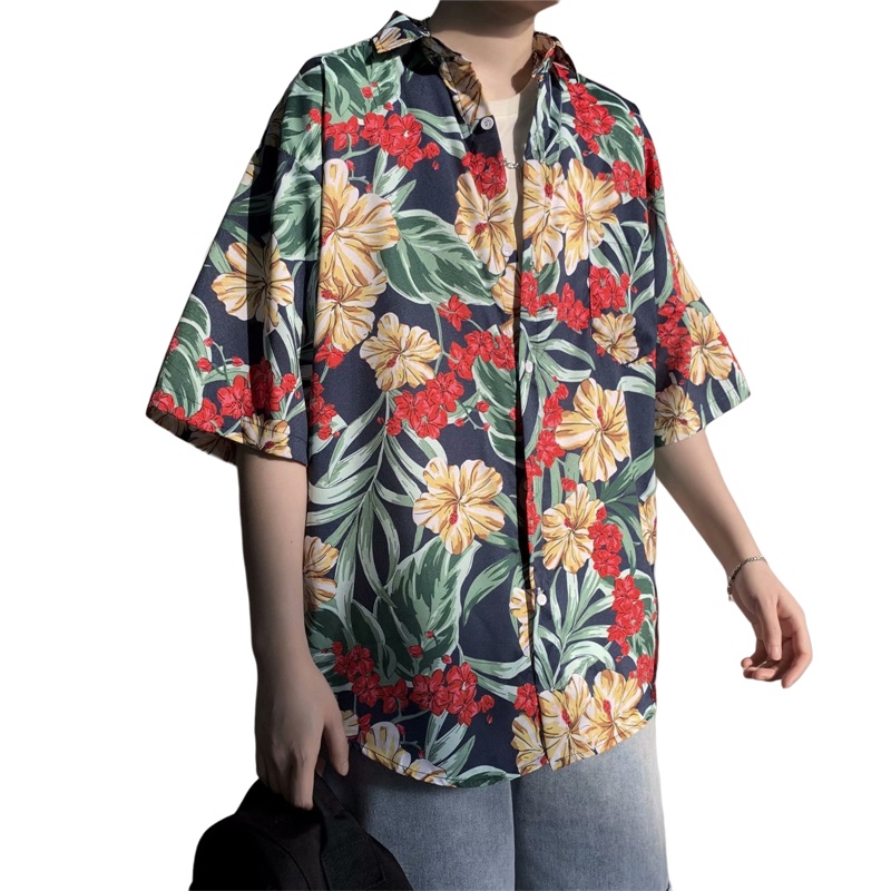 Casual hawajska retro kwiatowy – Vintage Hawaiian Floral Shirt recenzja i cena