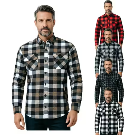 Męska flanelowa kurtka taktycz – Flannel Plaid Shirt Heavy Weight recenzja i cena