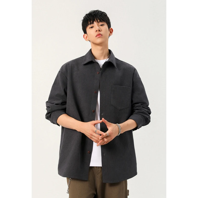 Męska koszula z sztruksu zapin – Corduroy Button Up Shirt Men recenzja i cena