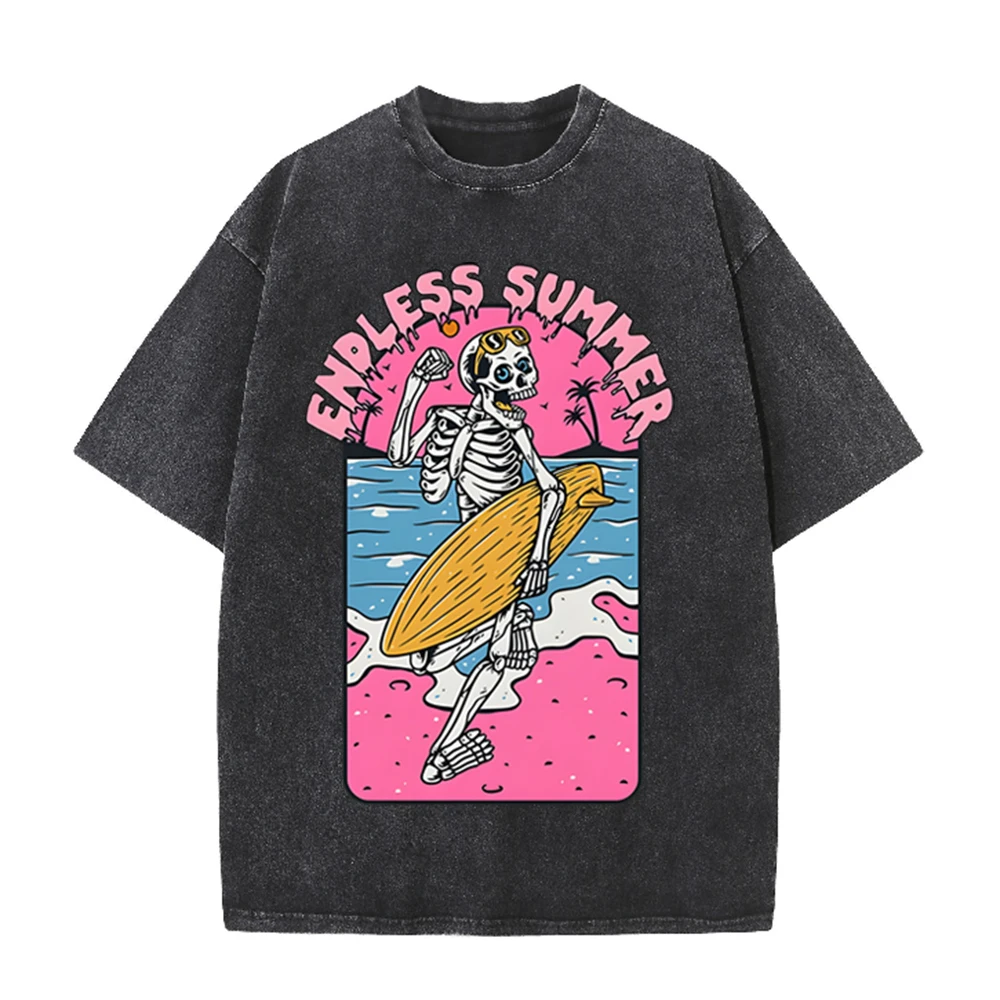 Koszulka 2026 Vintage Skeleton – Acid Wash Vintage Graphic T Shirt recenzja i cena