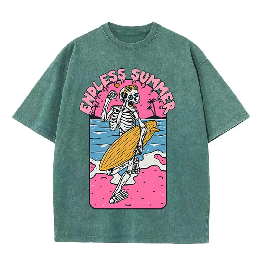 Koszulka 2026 Vintage Skeleton – Acid Wash Vintage Graphic T Shirt recenzja i cena