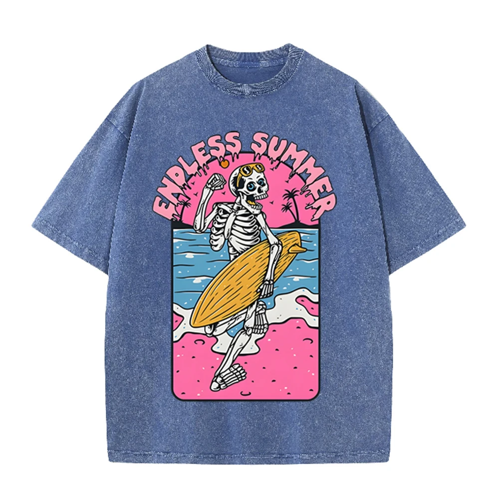 Koszulka 2026 Vintage Skeleton – Acid Wash Vintage Graphic T Shirt recenzja i cena