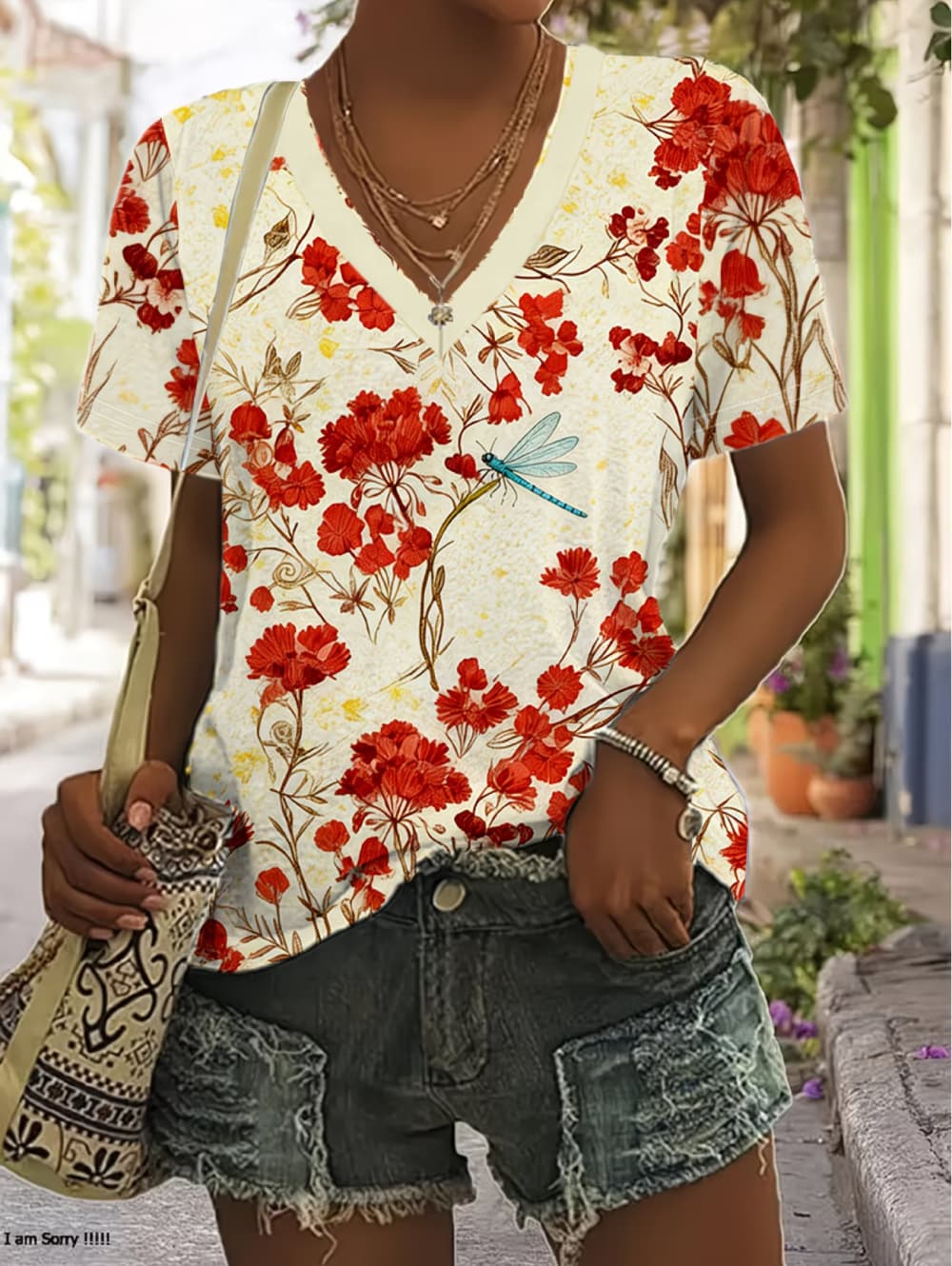 Letnia damska koszulka z kwiat – Vintage Hawaiian Floral Shirt recenzja i cena