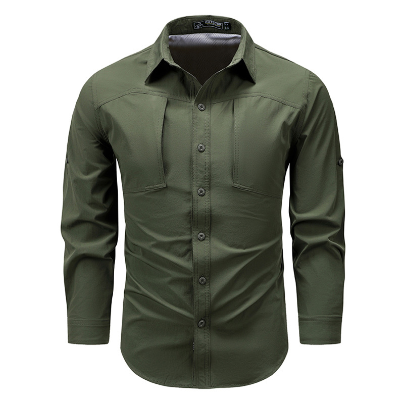 Męskie koszule cargo z długim  – Tactical Military Shirt Cargo recenzja i cena